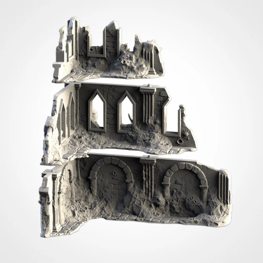 Infected Ruins - 3-Storey L Shape Left