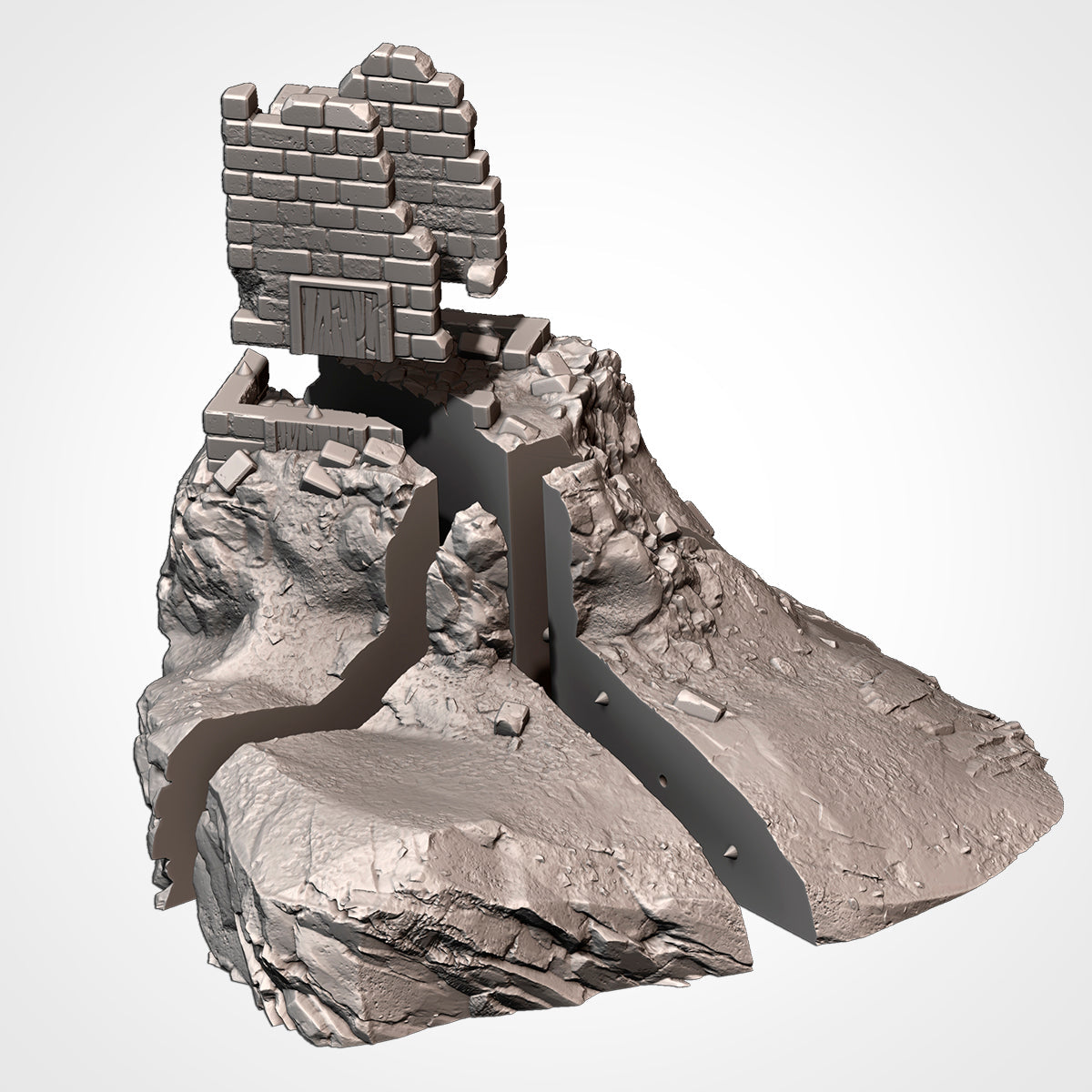 Modern Hills - Hill 3 | multi-part print layout (FDM friendly)