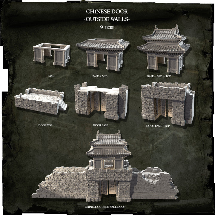 Sunrise Castle Outside Walls & Gate