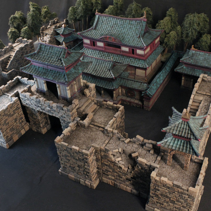 Sunrise Castle Outside Walls & Gate