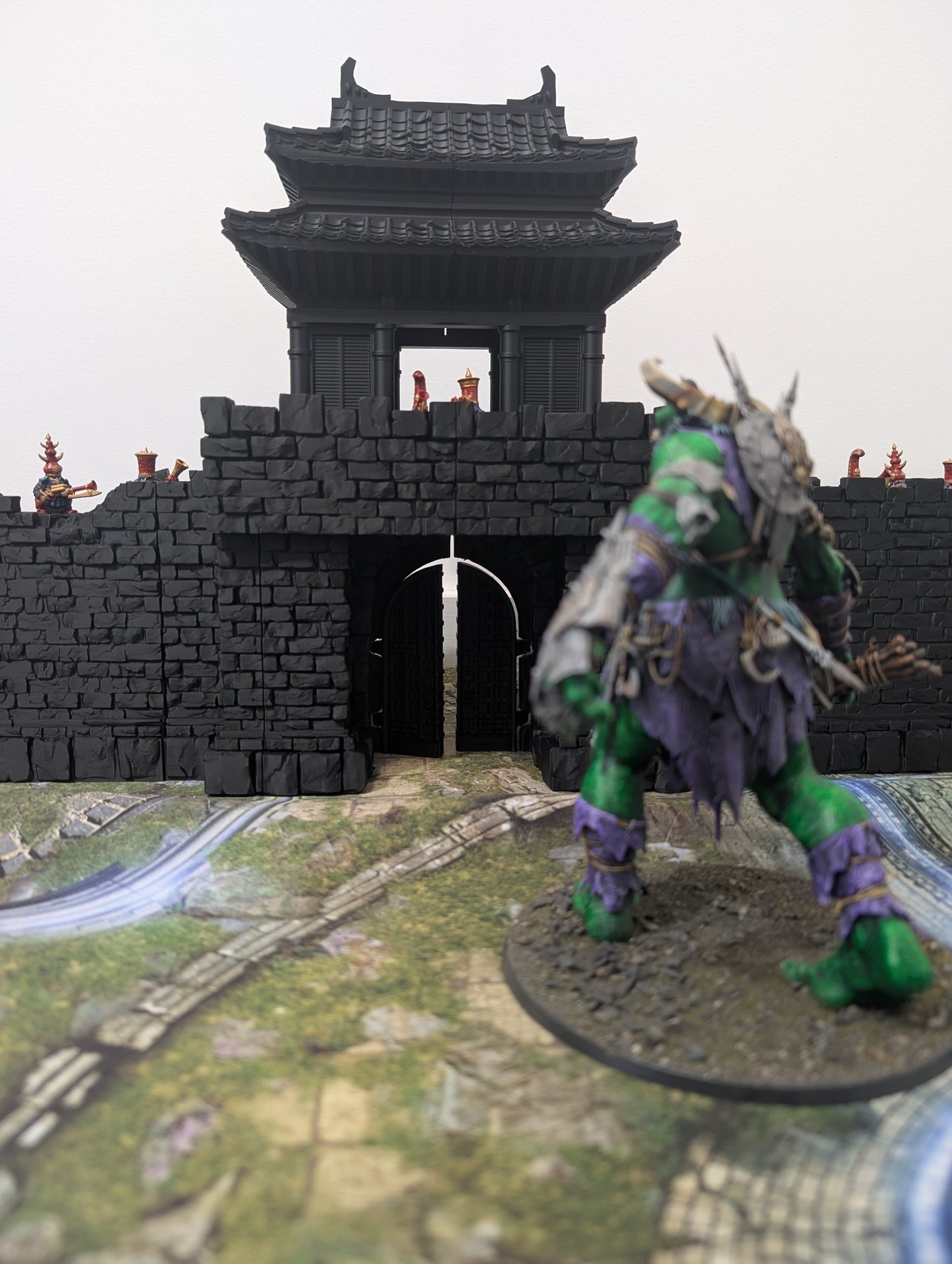 Sunrise Castle Outside Walls & Gate