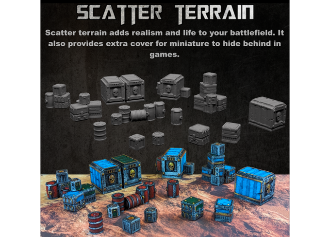 Battlezone Mars - Scatter Terrain