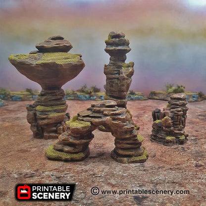 Canyon Rocks - Small Set (4 pieces)