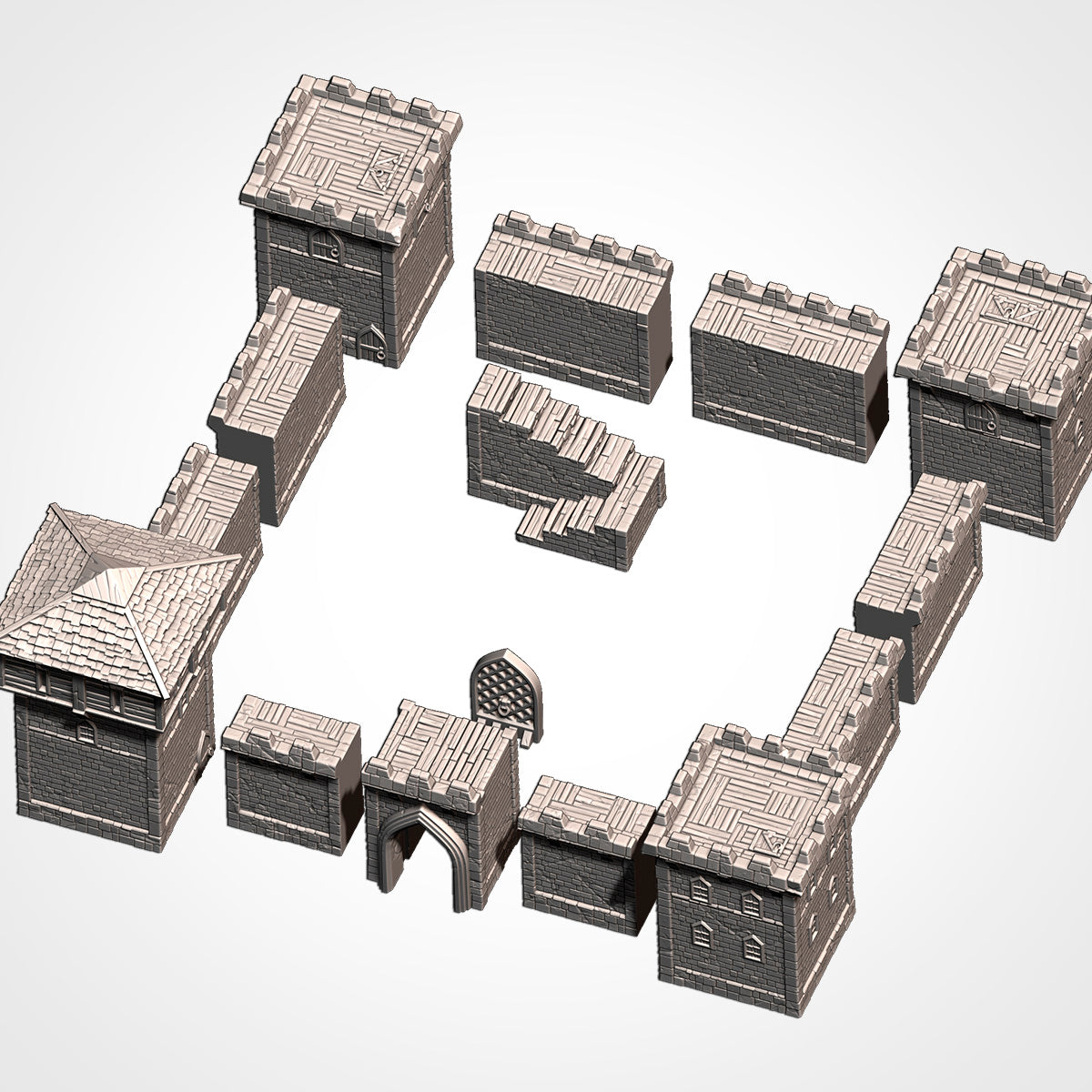 Classic Fortress | 3D printed wargaming terrain by Txarli Factory