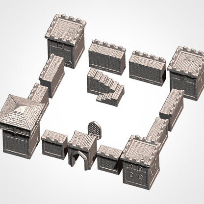 Classic Fortress | 3D printed wargaming terrain by Txarli Factory