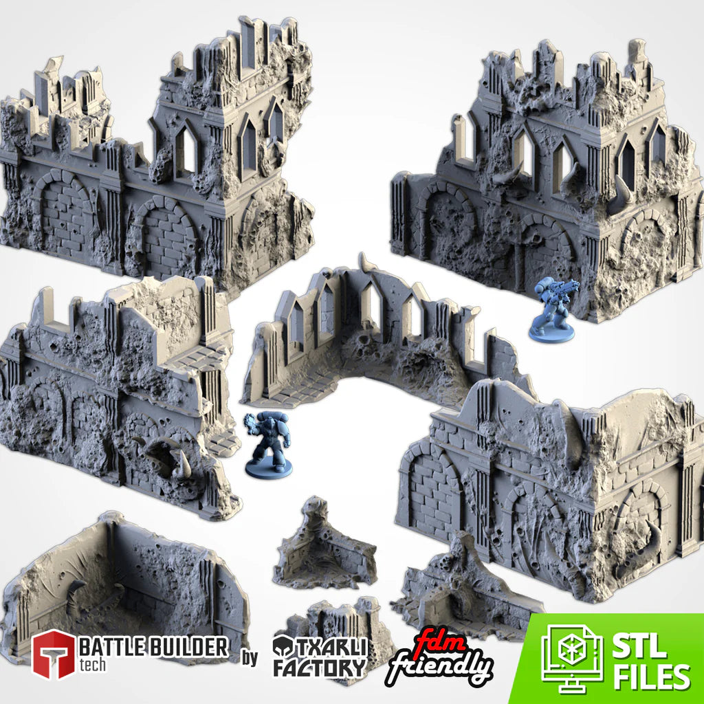 Infected Ruins - 1-Storey L Shape Right 1