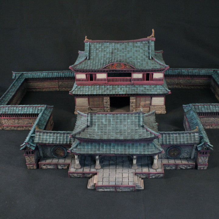 Sunrise Castle Inside Walls & Gate