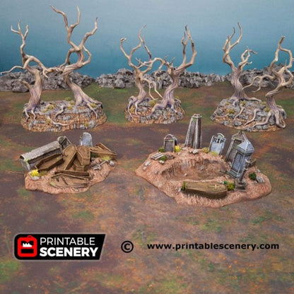 Graveyard Hills - Medium Set 1 (2 pieces)