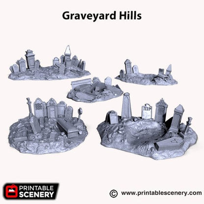 Graveyard Hills - Medium Set 1 (2 pieces)