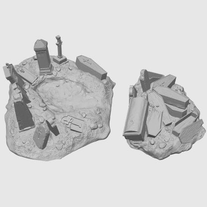 Graveyard Hills - Medium Set 1 (2 pieces)