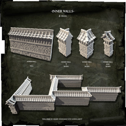 Sunrise Castle Inside Walls & Gate