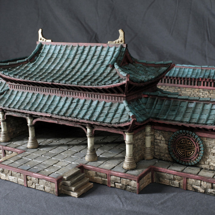 Sunrise Castle Inside Walls & Gate