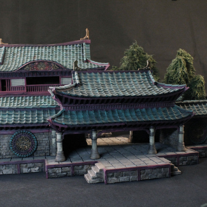 Sunrise Castle Inside Walls & Gate