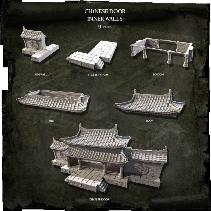 Sunrise Castle Inside Walls & Gate