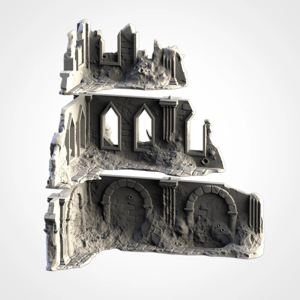 Infected Ruins - 3-Storey L Shape Right