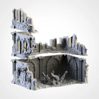 Infected Ruins - 3-Storey C Shape