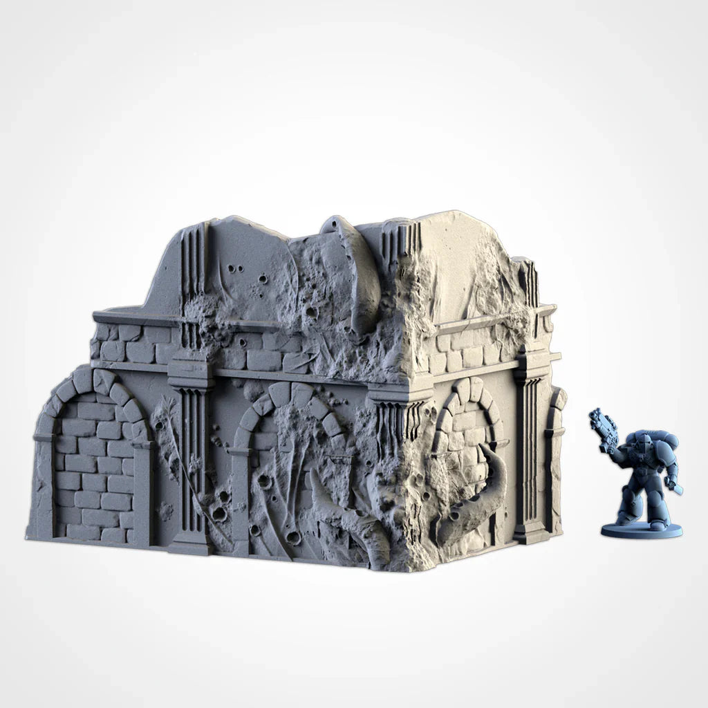 Infected Ruins - 2-Storey L Shape Right