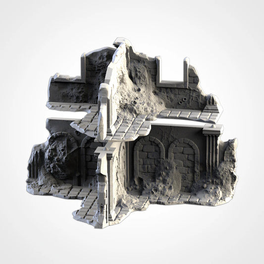 Infected Ruins - 2-Storey T Shape