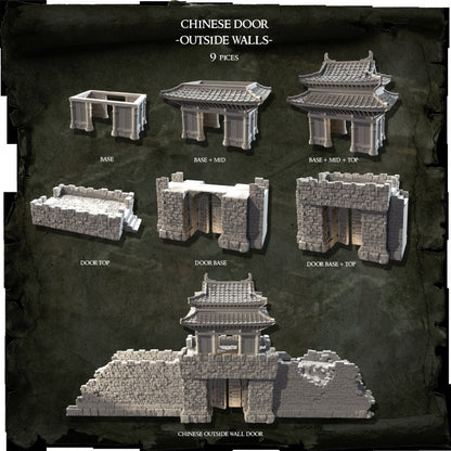 Sunrise Castle Outside Walls & Gate