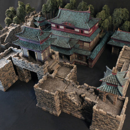 Sunrise Castle Outside Walls & Gate