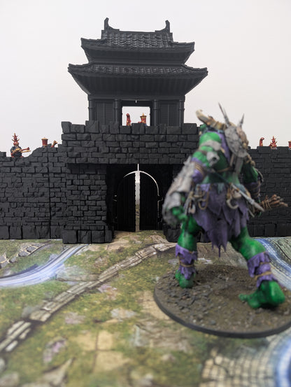 Sunrise Castle Outside Walls & Gate