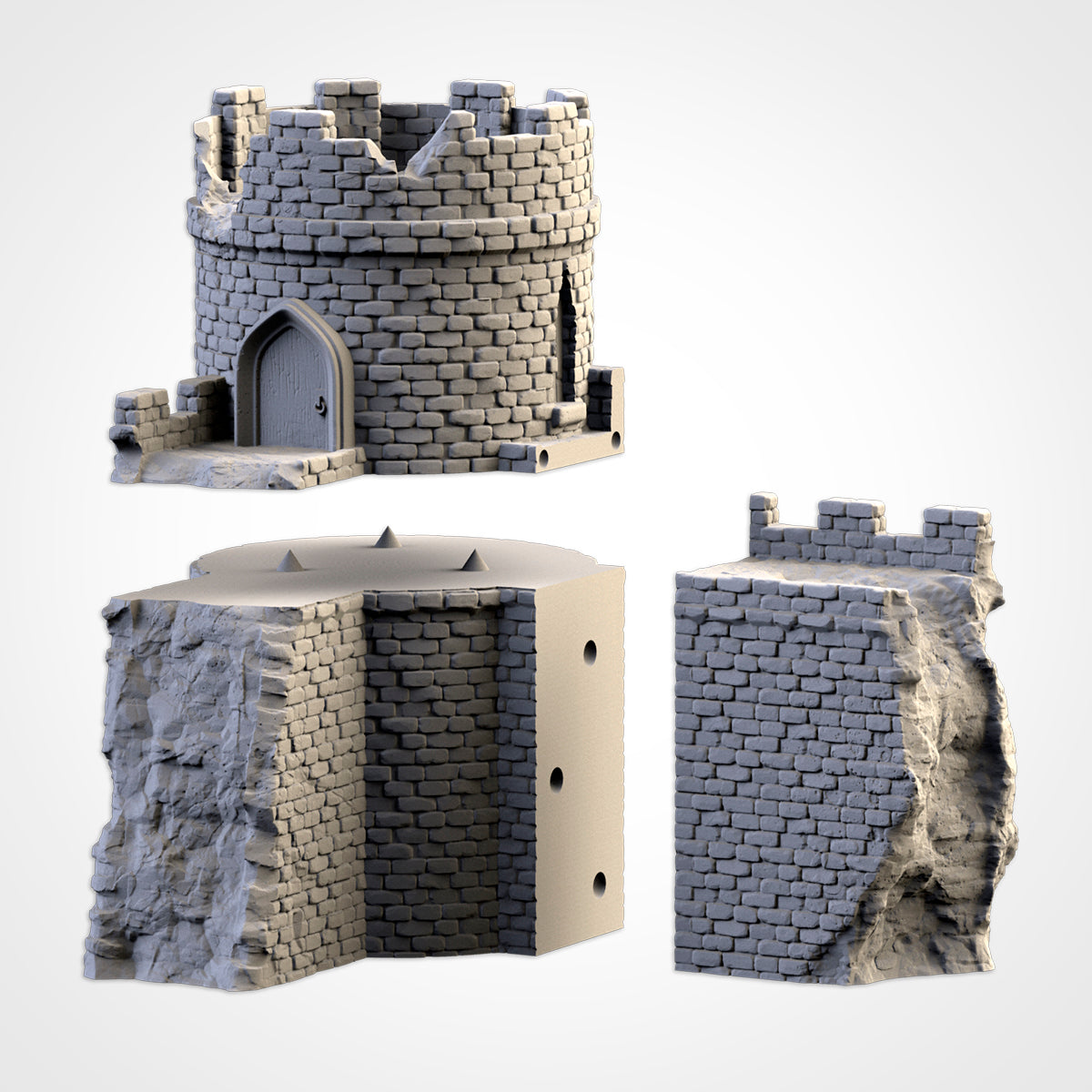 Ruined Castle | 3D printed wargaming terrain by Txarli Factory