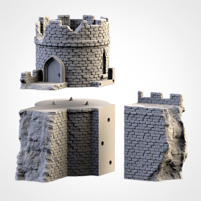 Ruined Castle | 3D printed wargaming terrain by Txarli Factory