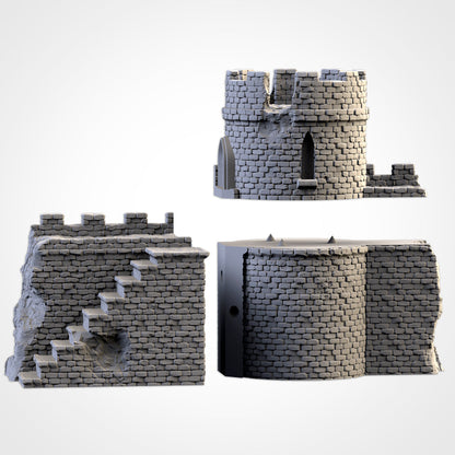 Ruined Castle | 3D printed wargaming terrain by Txarli Factory