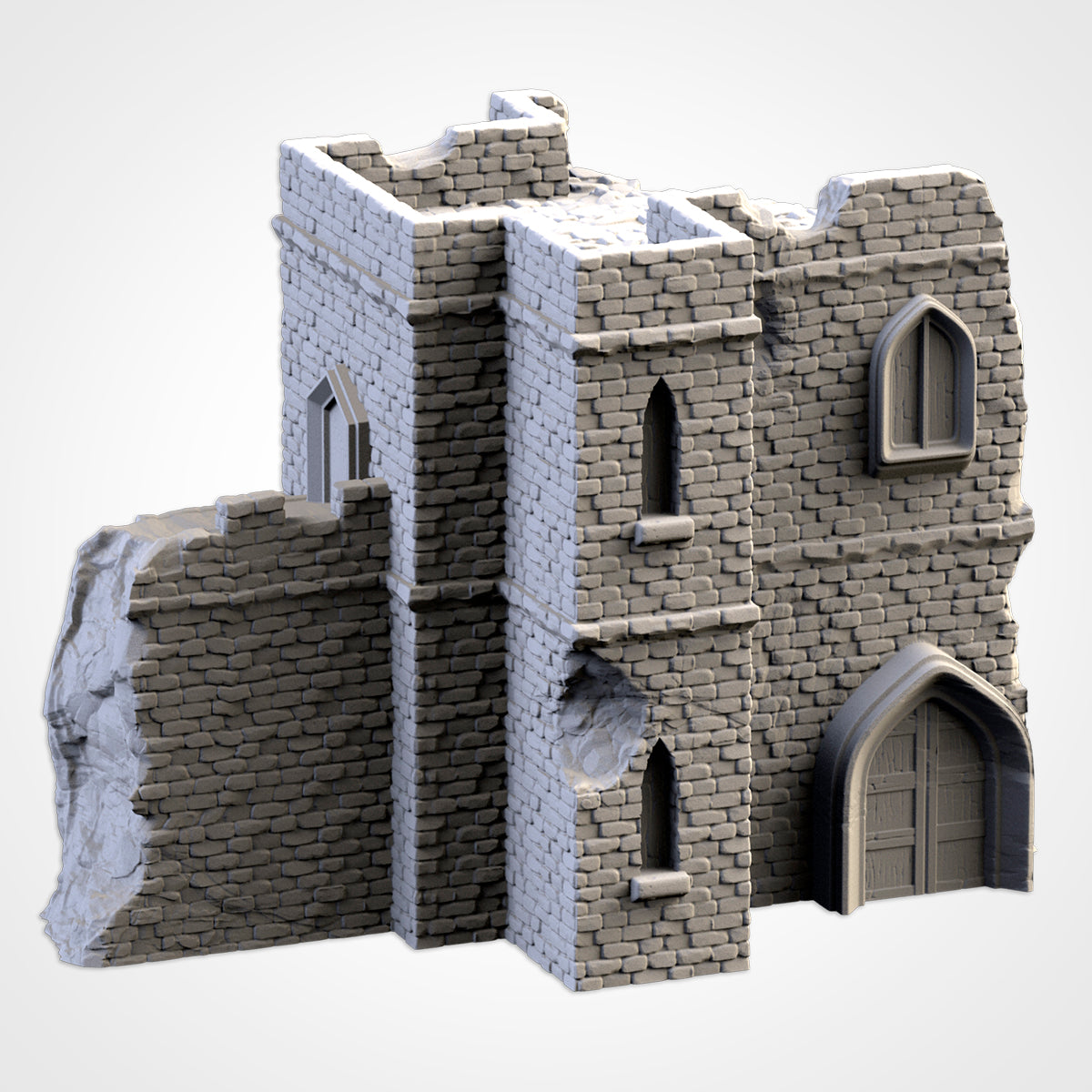 Ruined Castle | 3D printed wargaming terrain by Txarli Factory