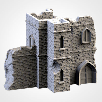 Ruined Castle | 3D printed wargaming terrain by Txarli Factory
