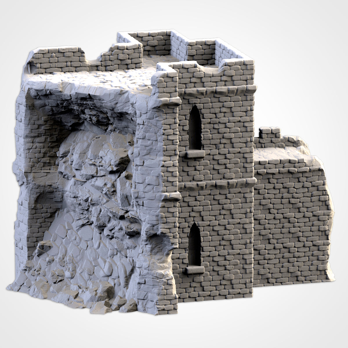 Ruined Castle | 3D printed wargaming terrain by Txarli Factory