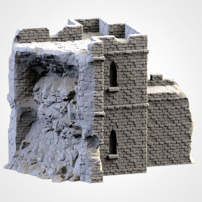 Ruined Castle | 3D printed wargaming terrain by Txarli Factory