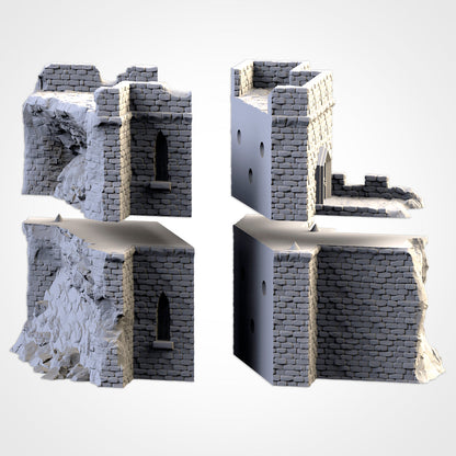 Ruined Castle | 3D printed wargaming terrain by Txarli Factory
