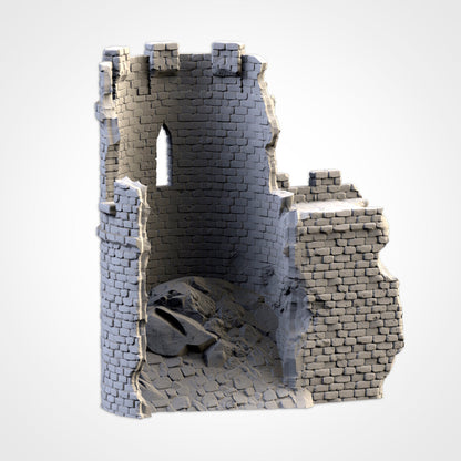 Ruined Castle | 3D printed wargaming terrain by Txarli Factory