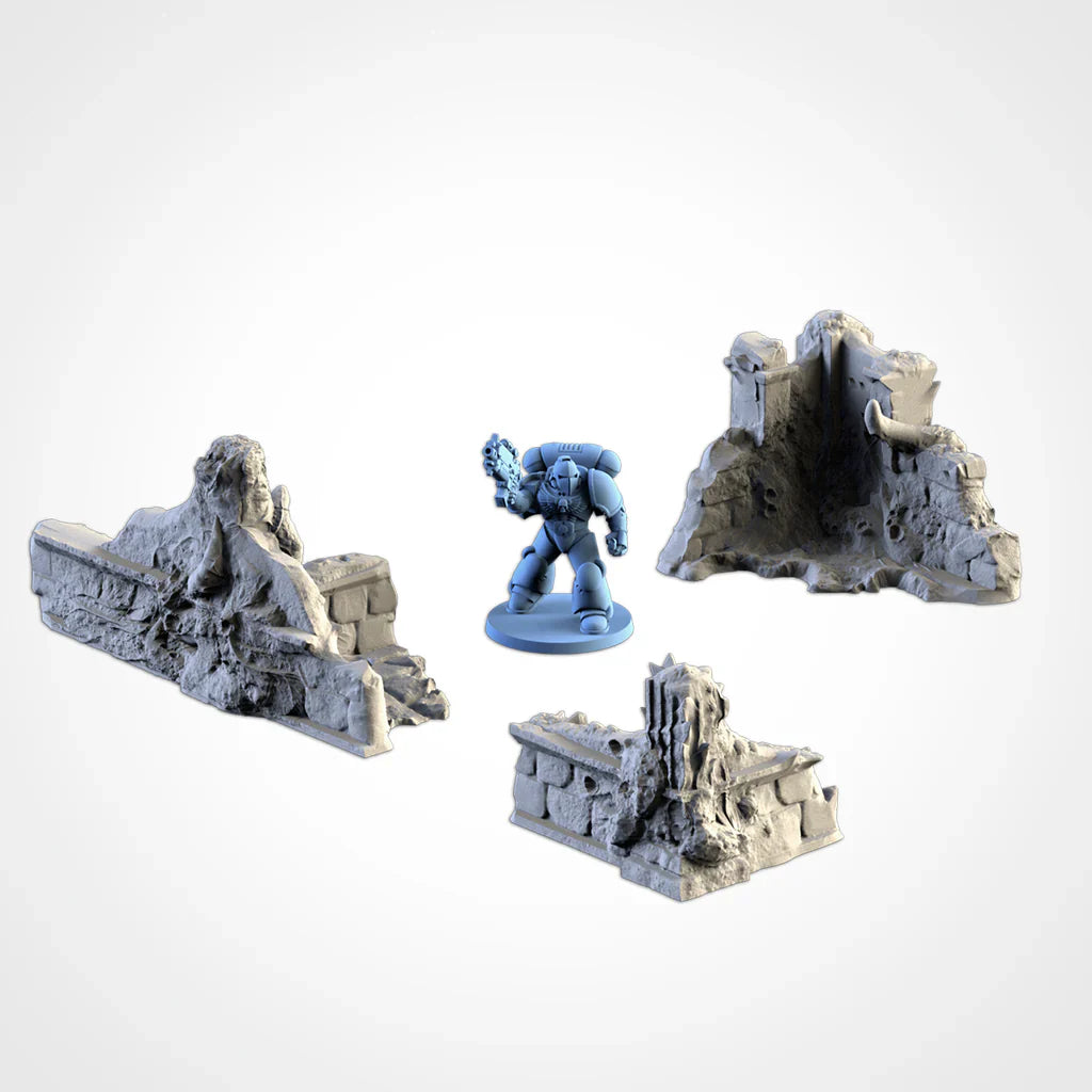 Infected Ruins - 1-Storey Small Set (3 Pieces)