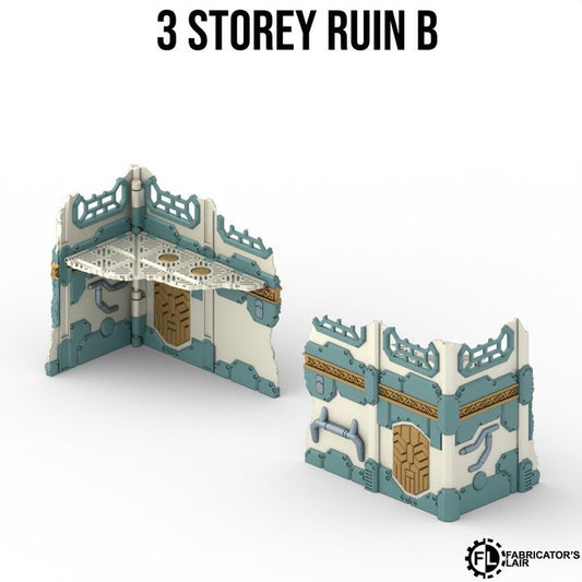 Foldable Terrain 11th Ed - Space Dwarf - 2 Storey Left