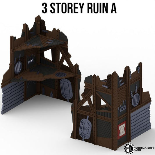 Foldable Terrain 11th Ed - Greenskin - 3 Storey Right