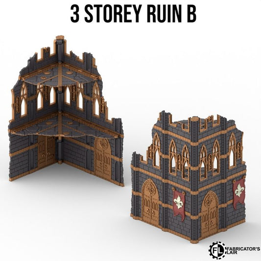 Foldable Terrain 11th Ed - Battle Sister - 3 Storey Left