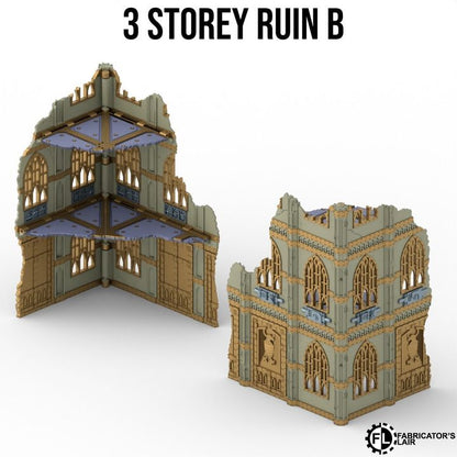 Foldable Terrain 11th Ed - Gothic - 3 Storey Left