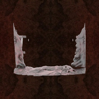 The Nomad Kings - Walls - Broken grey render of a broken wall section with two end-posts and a rubble strip