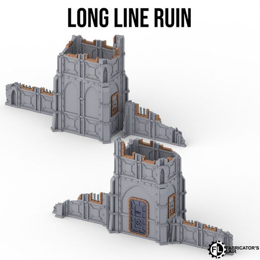 Foldable Terrain 11th Ed - Armored - Long Ruin