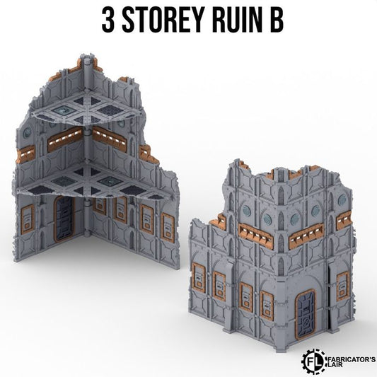 Foldable Terrain 11th Ed - Armored - 3 Storey Left