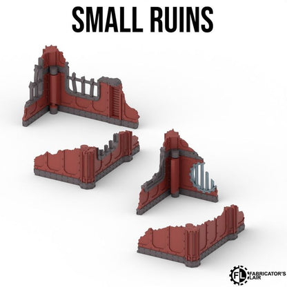Foldable Terrain 11th Ed - Industrial - Small Ruins Set