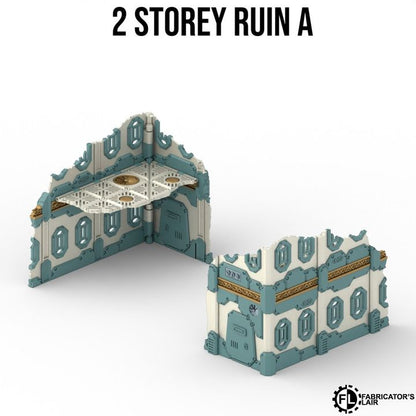 Foldable Terrain 11th Ed - Space Dwarf - 2 Storey Right