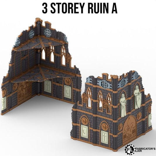 Foldable Terrain 11th Ed - Battle Sister - 3 Storey Right