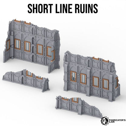 Foldable Terrain 11th Ed - Armored - Short Low Wall
