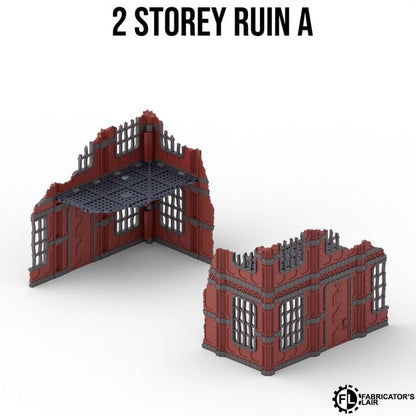 Foldable Terrain 11th Ed - Industrial - 2 Storey Right