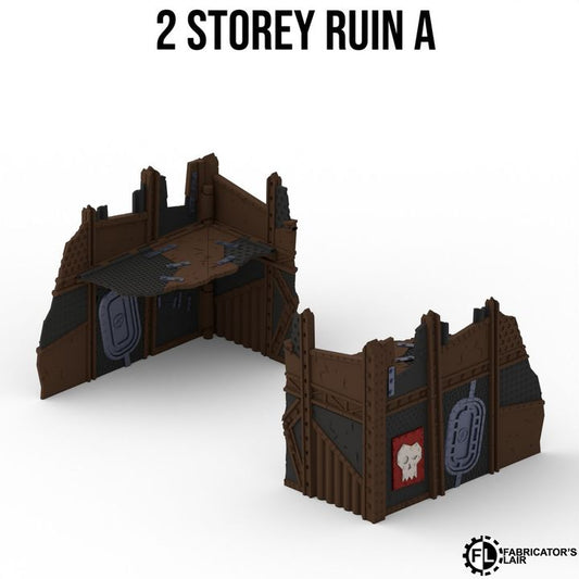 Foldable Terrain 11th Ed - Greenskin - 2 Storey Right
