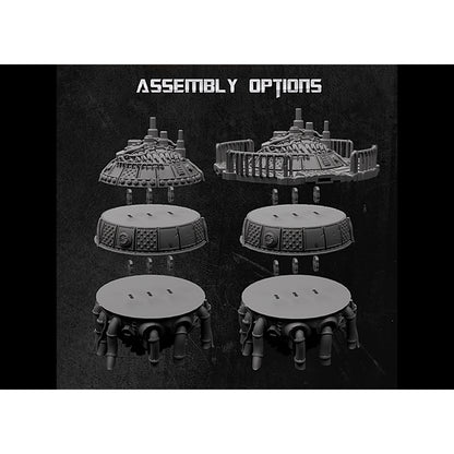 Battlezone Mars - Nova Vault parts guide diagram showing its assembly options built up in layers