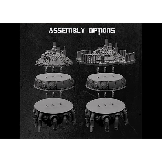Battlezone Mars - Nova Vault parts guide diagram showing its assembly options built up in layers